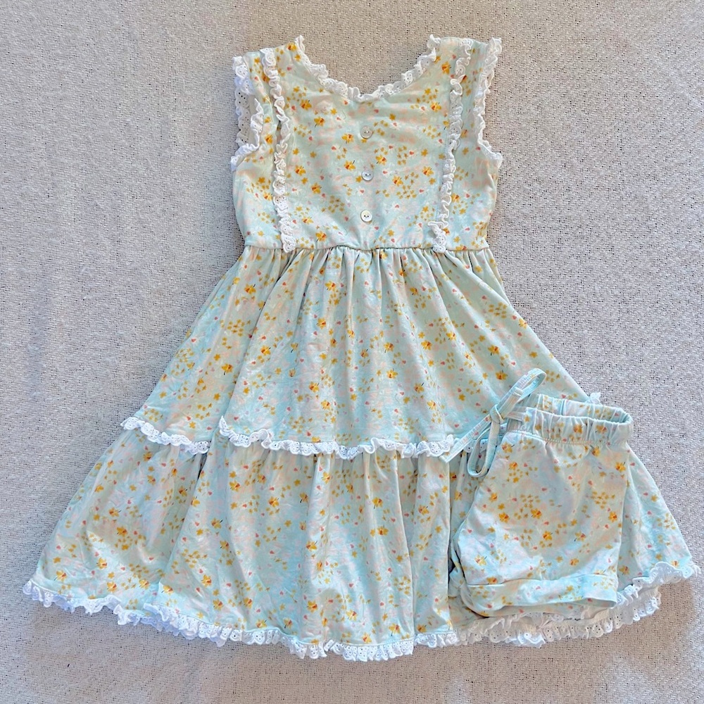 Love & Grow Dress & Bloomer Set